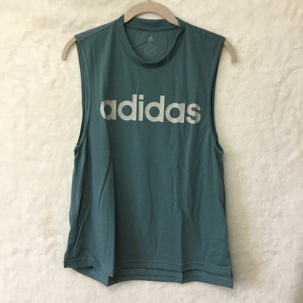 Adidas Raw Green Dash Tank Top